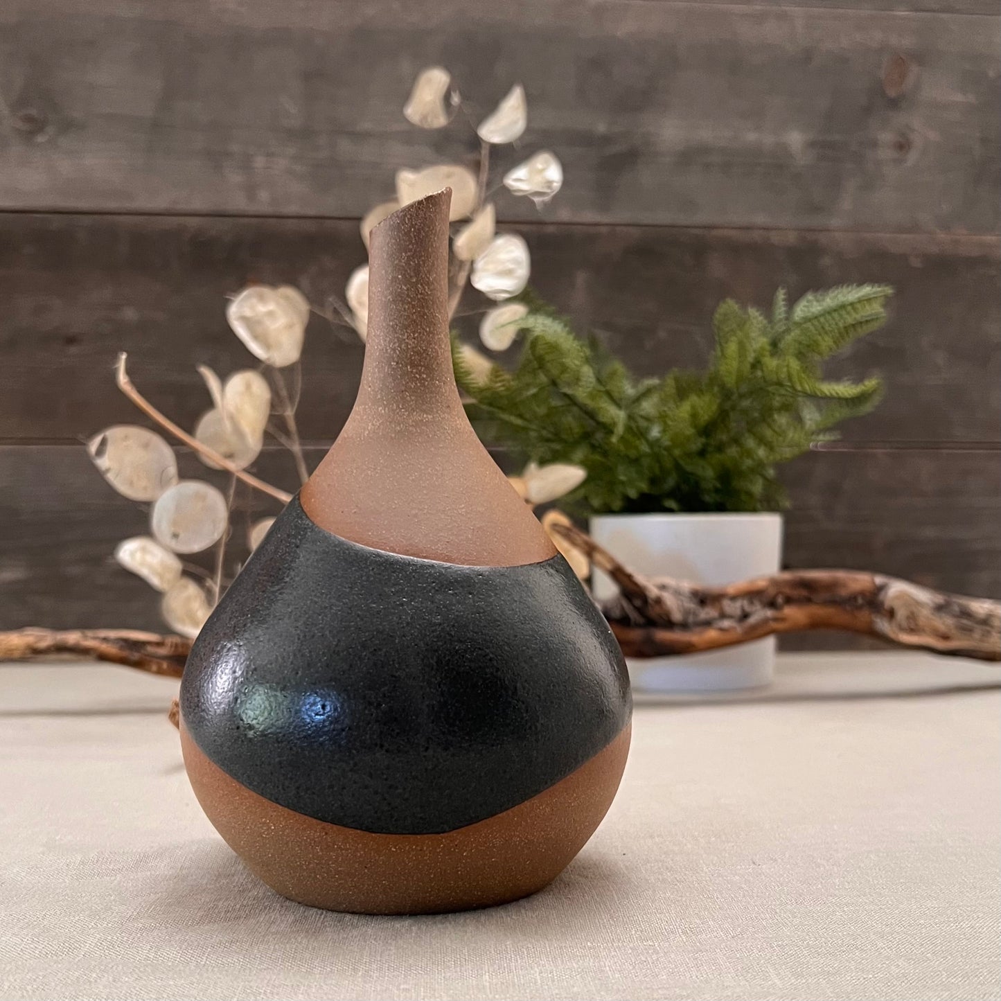 Bud Vase with Grey Accent 1