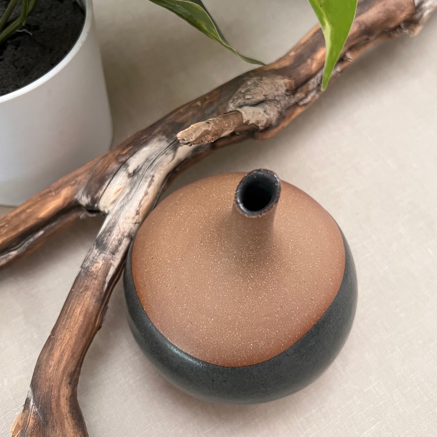 Bud Vase with Grey Accent 2