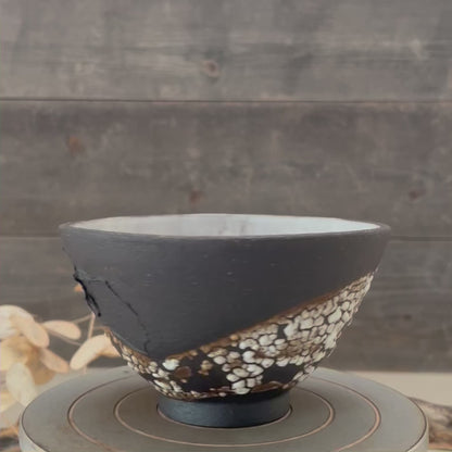 Black Textured Bowl 5