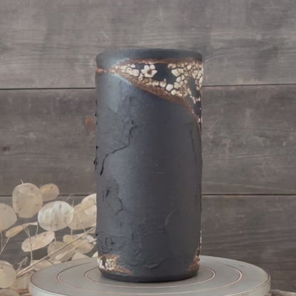 Black Textured Vase 1