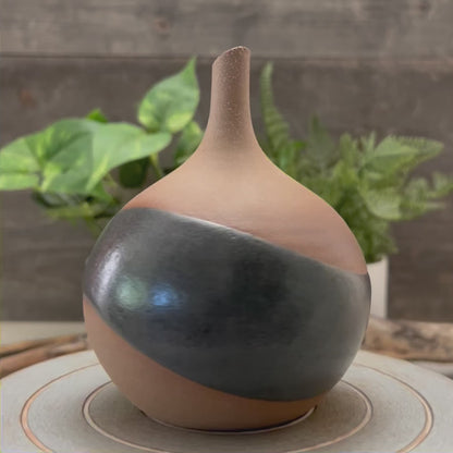 Bud Vase with Grey Accent 2