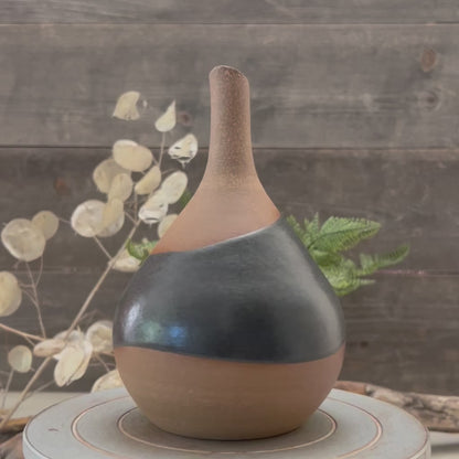 Bud Vase with Grey Accent 1