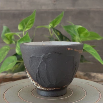Black Textured Cup 5