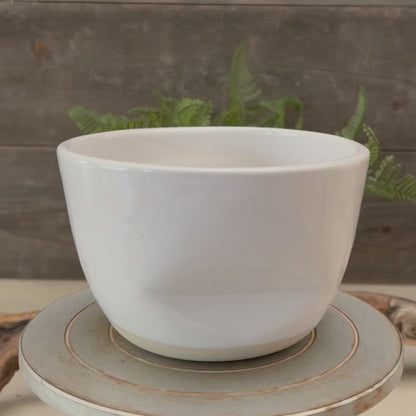 White Crumple Bowl